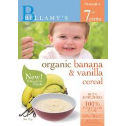 bellamy's organic rice cereal