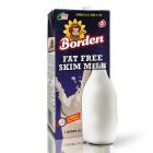 【脱脂，葵花牛，单盒】美国原装进口Borden葵花牛脱脂牛奶（16年5月17到期，纯天然，A级奶，不使用催奶激素rbST）