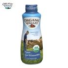 【部分脱脂，单瓶】法国原装进口美国有机谷有机纯牛奶（2017年04月23批次，1升装，单盒）